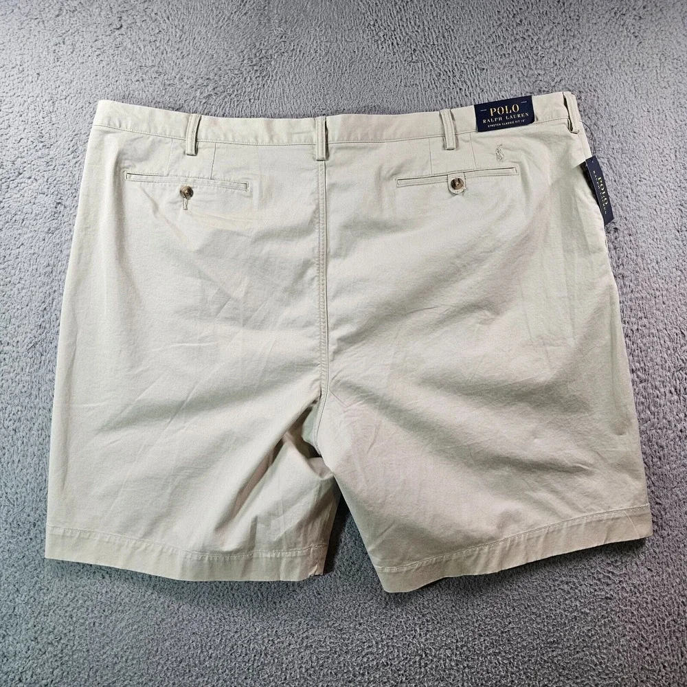 NWT Polo Ralph Lauren Chino Shorts Mens 50B Flat Front Classic Fit 10